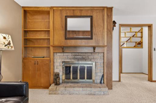 Imagine how relaxing and cozy you will be watching a crackling fire radiate from this fireplace.