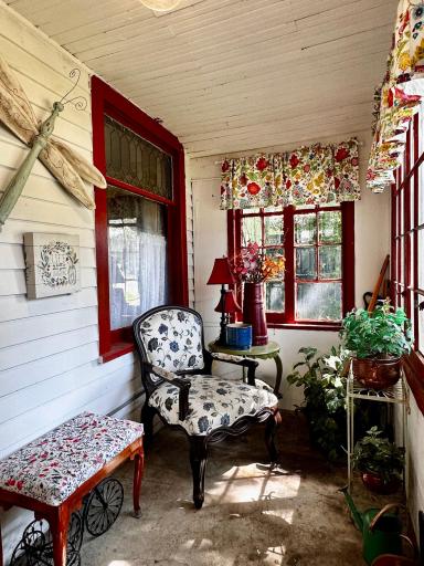 A perfect spot for a book and some lemonade