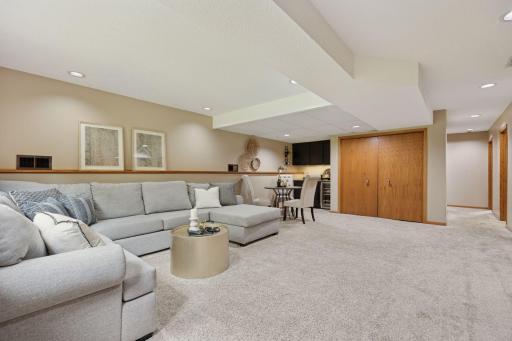Versatile living space ideal for movie nights or entertaining.