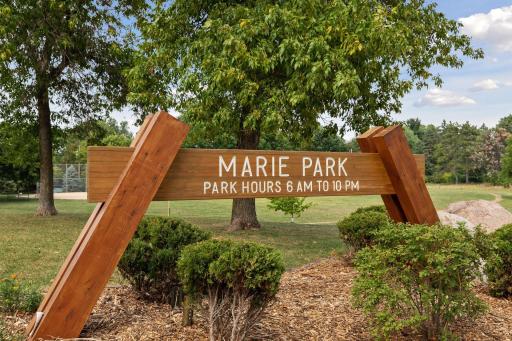Many local parks are within a short drive with miles of walking trails.