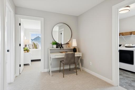 Versatile upper level landing space perfect for study space enhancing everyday living options