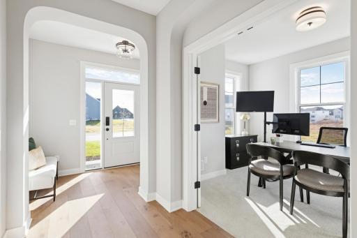 Spacious foyer offering an impressive first look at the home