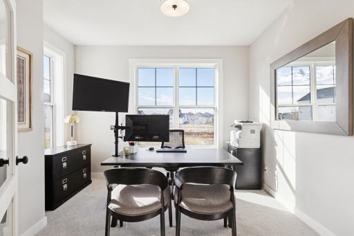 Dedicated home office perfect for remote work or quiet focus