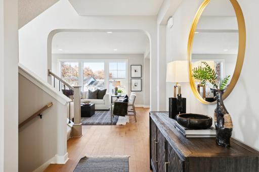 Archways and modern architecture creating a soft and inviting feel