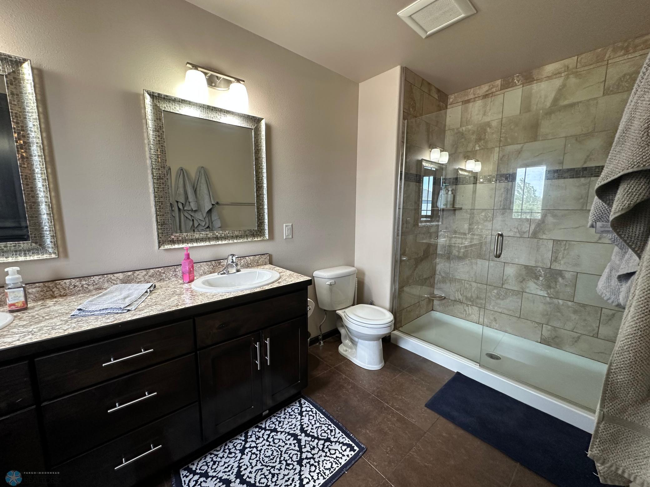 Primary bath tile shower