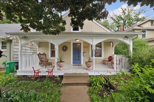 Charming home in Linden Hills. City cutout on SW corner of property facing Xerxes for driveway.