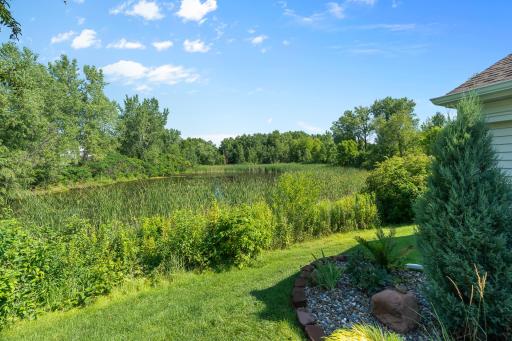Next to wetlands offering tranquility and privacy.