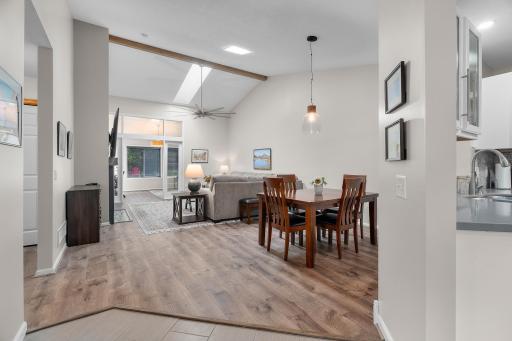 Don't let the year built fool you - this home is stylish and updated! Vaulted and spacious living and dining room.