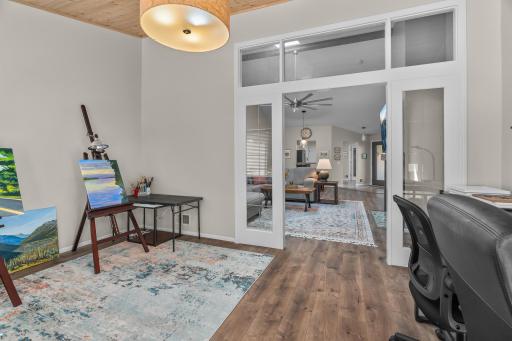 Versatile space for relaxing and hobbies.