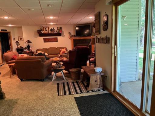 View LL Family room by walkout patio door