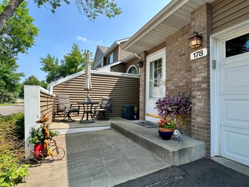 Outside patio space for these nice summer days.