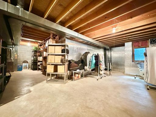 The egressed window makes this a potential bedroom in the lower level.