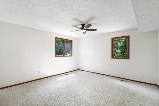 The home's 3rd bedroom is located on the lower level.