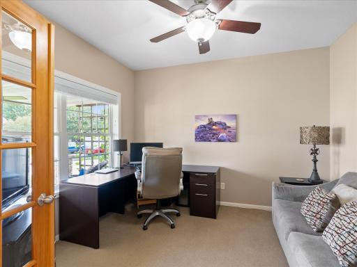 Dedicated main floor office. Perfect for working from home or quiet reading