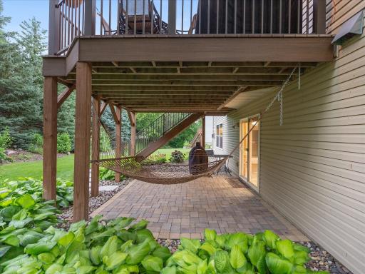 Stone patio.