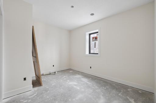 2nd lower level bedroom - photo taken 3/29