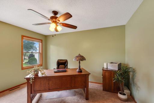Bedroom 2 is currently used as an office.