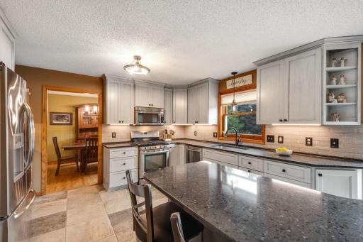 Easy access to the dining room for holidays and those special dinners at home.