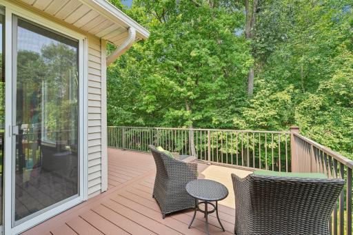 Private setting with maintenance free decking.