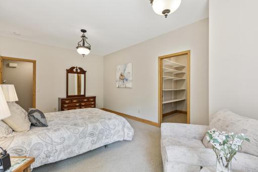 View of one of the three nice sized lower-level bedrooms. Two of which have walk-in closets.