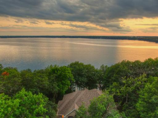 You will fall in love with the gorgeous panoramic views looking out over Lake Pulaski. All four seasons in Minnesota are different and uniquely beautiful. Watch as the fall colors turn to ice skating on the lake and setting up your ice fishing house.