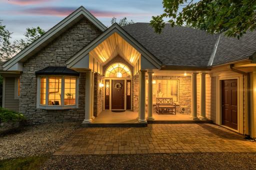 As you approach this home you will notice the well thought out detail of this custom built, one owner lake home. With a newer roof, updated Hardie board siding, stone and copper accents. This is the one step that leads to one level living on the main