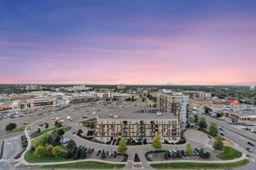 Walls of glass frame panoramic views of Edina and the iconic Minneapolis skyline, an ever-changing canvas from day to night. Pictures don't do this view justice, you have to see it in person to fully appreciate it!