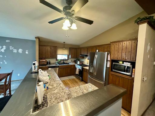 Granite Countertops + Stainless Steel Top Ledge