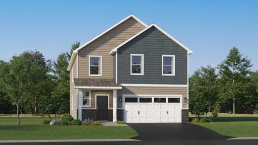 (Rendering, actual homes finishes will vary) The Sequoia has a stunning exterior.