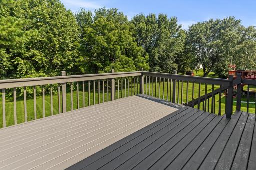 Freshly Painted Deck Ready For Summer Use