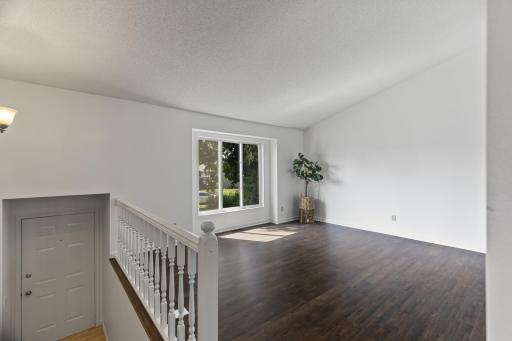 The New Flooring In This Room Adds Depth And Beauty - One Last View OF The Upper Level Living Room