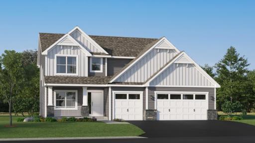 (Rendering, actual home's finishes will vary) The Sinclair has a stunning exterior!