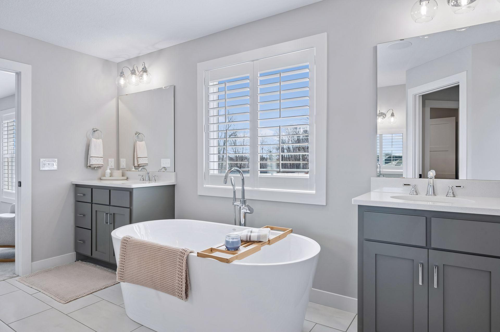 Beautiful soaker tub for ultimate relaxation