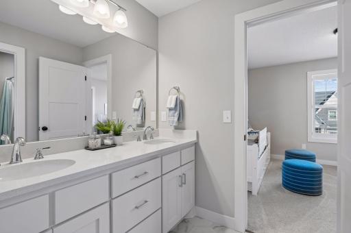 Jack & Jill bathroom adjacent bedrooms 3 & 4