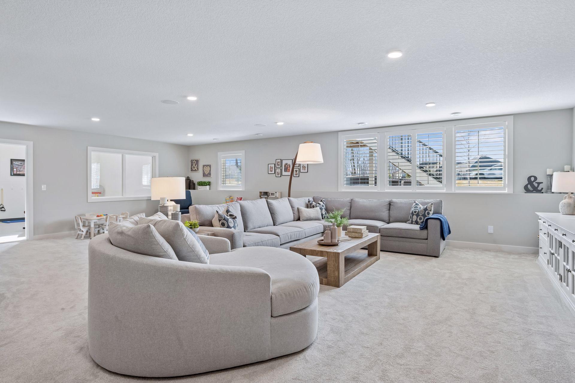 Lower level family room