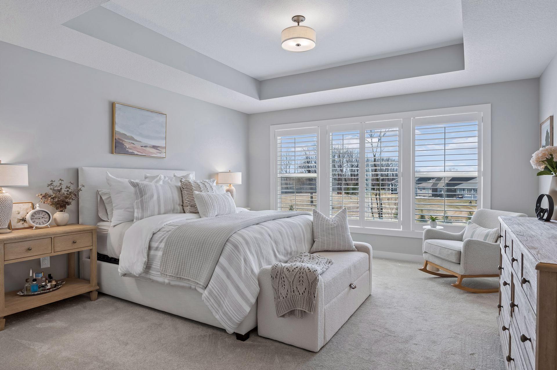 Expansive primary bedroom