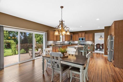 Easy access to backyard patioâperfect for grilling and outdoor meals.