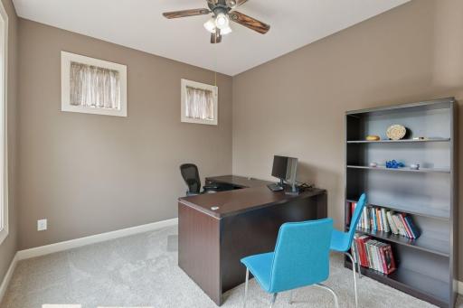 Office off kitchen w/barn door