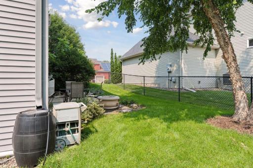 Fully Fenced Chain Link Backyard