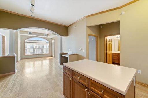 The transom window provides this unit with amazing sunlight as it faces east.