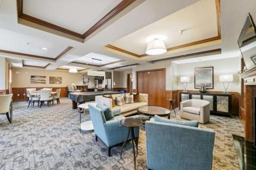 Club room has a full kitchen for you to host great parties too large for your condo unit.
