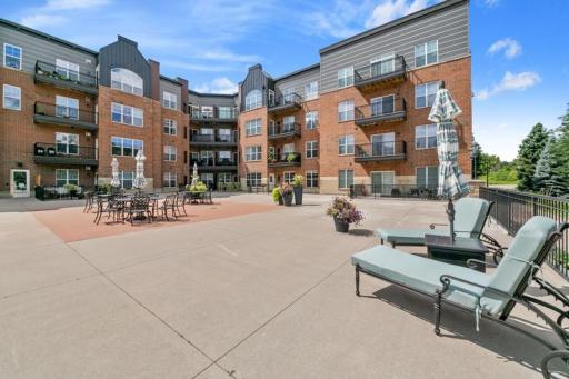 The plaza is a great place to relax and meet new friends.