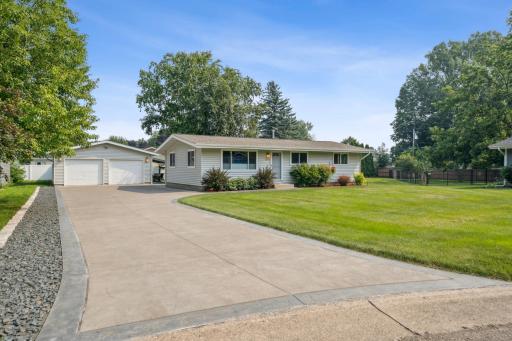 Maintenance free exterior, meticulously kept home, inside and out, sits on a large city lot on a cul-de-sac