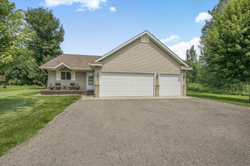 Great Curb Appeal with Maintenance Free Exterior, Inviting Front Porch, and Amazing Private Setting with no neighbors the the right!!!