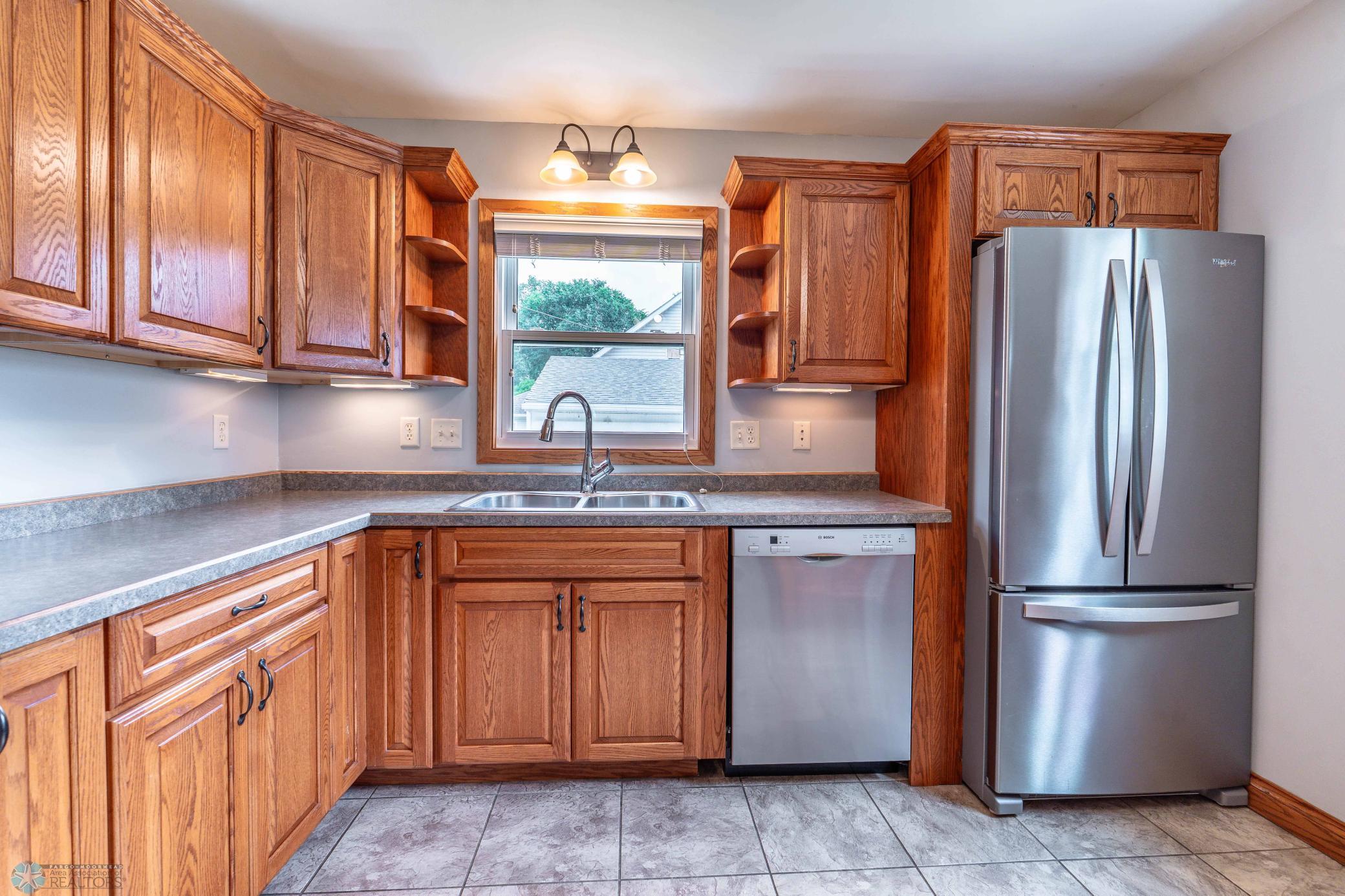 French Door Fridge and a Dishwasher