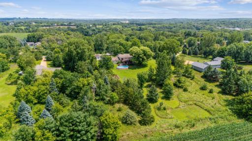 There is mowed trails at the back of the property.