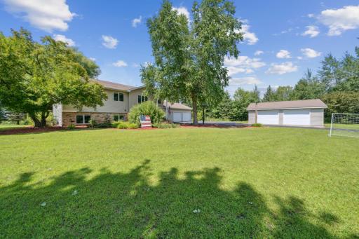 Plenty of space in the front yard for outdoor activities.
