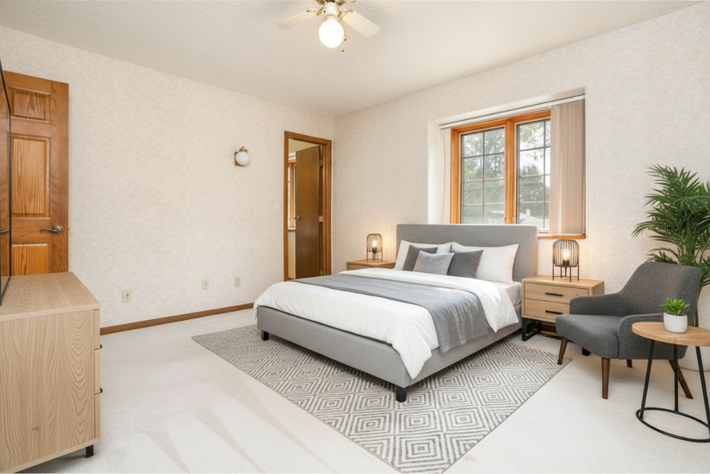 Primary Bedroom: Virtually Staged