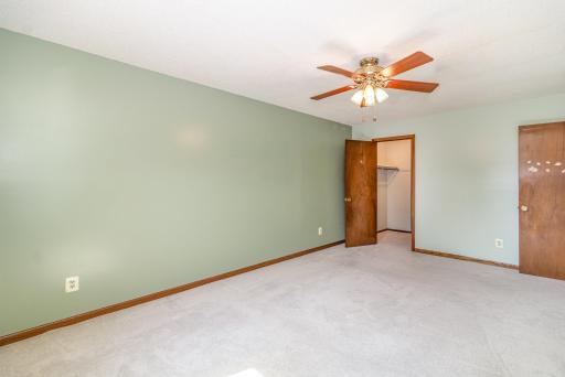 Primary bedroom with large walk-in closet