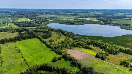 Views of back of lot and overlooking the nearby lake